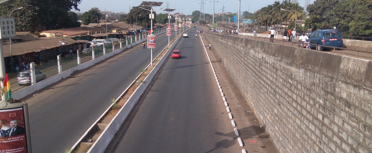 Conakry : la circulation perturbée sur l’autoroute Fidel Castro