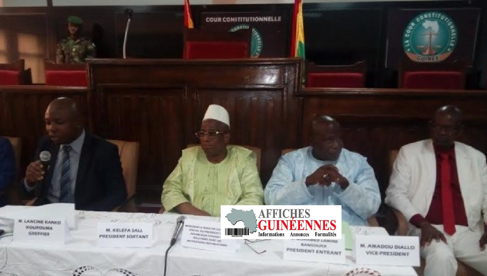 Cour Constitutionnelle : Mohamed Lamine Bangoura investi dans ses nouvelles fonctions !
