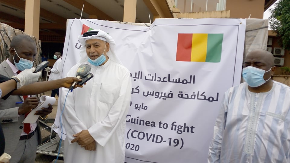 Lutte contre coronavirus : un lot de fournitures médicales offert à la Guinée par les Emirats Arabes Unis