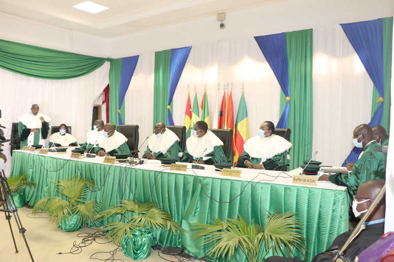 Cour de justice de l’UEMOA : rentrée judiciaire 2020-2021 effective