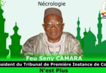 Nécrologie : décès à Conakry de Monsieur Seny Camara, président du TPI de Coyah (Justice)