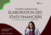 CMIC : organise une formation autour du module “Élaboration des états financiers de via Excel Avancé, conformément à OHADA révisé”