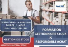Avis de formation en Gestion de stock et achat