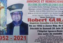 Nécrologie: le magistrat Robert GUILAO décédé