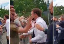France: le président Emmanuel Macron giflé lors d’un déplacement, deux personnes interpellées