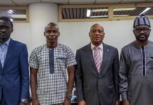 Abuja : La délégation du FNDC reçue par le Président de la Commission de la CEDEAO, Jean Claude Kassi Brou