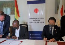 Éducation et santé : le Japon signe 3 microprojets en faveur de la Guinée!