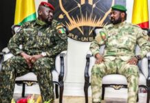 Transition: Le chef de la junte guinéenne auprès de son homologue Malien !!