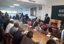 Urgent: le PM Bernard Goumou est arrivé au siège du quatuor à Dixinn