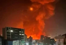 Dernière minute : le dépôt de carburant de Kaloum en flamme, plusieurs dégâts humains et matériels enregistrés